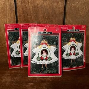 Christmas is Love Angel Picture Ornaments